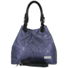 GEANȚĂ DIN PIELE shopper bag Vittoria Gotti bleumarin V2053